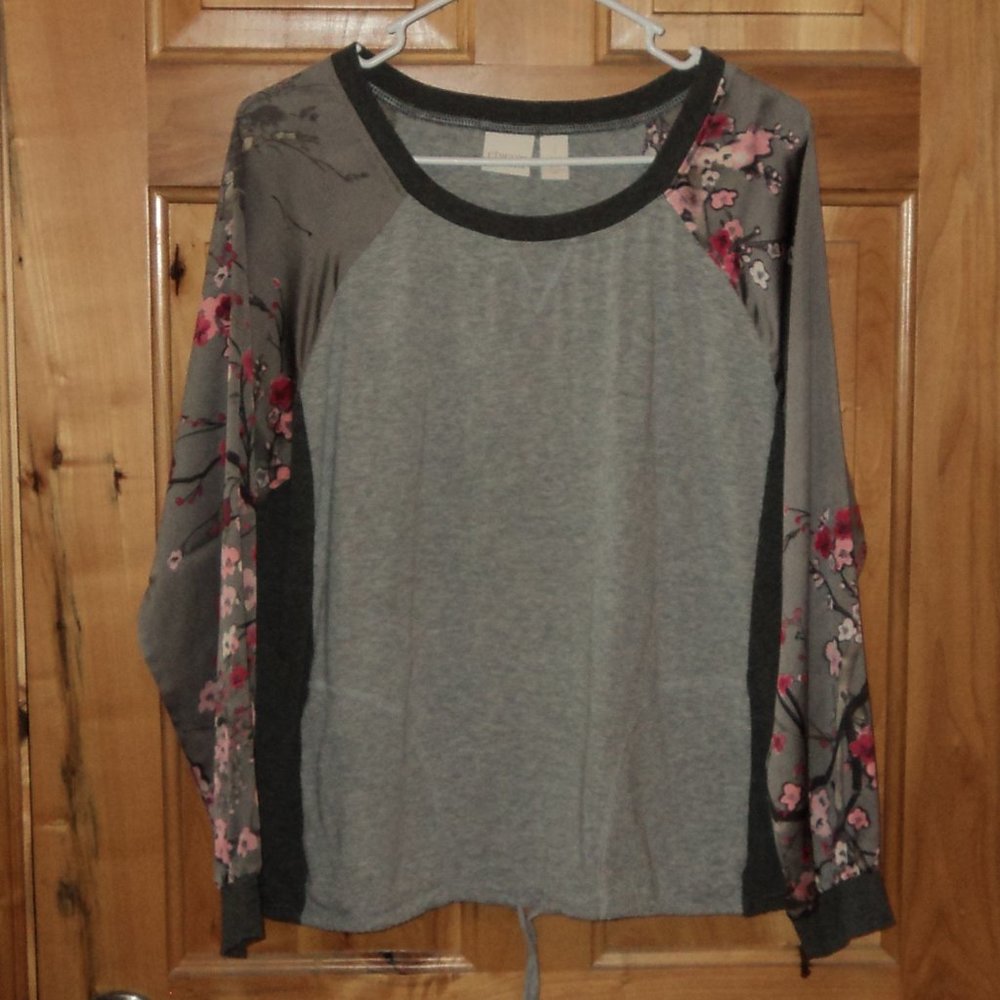 chicos jersey silk top